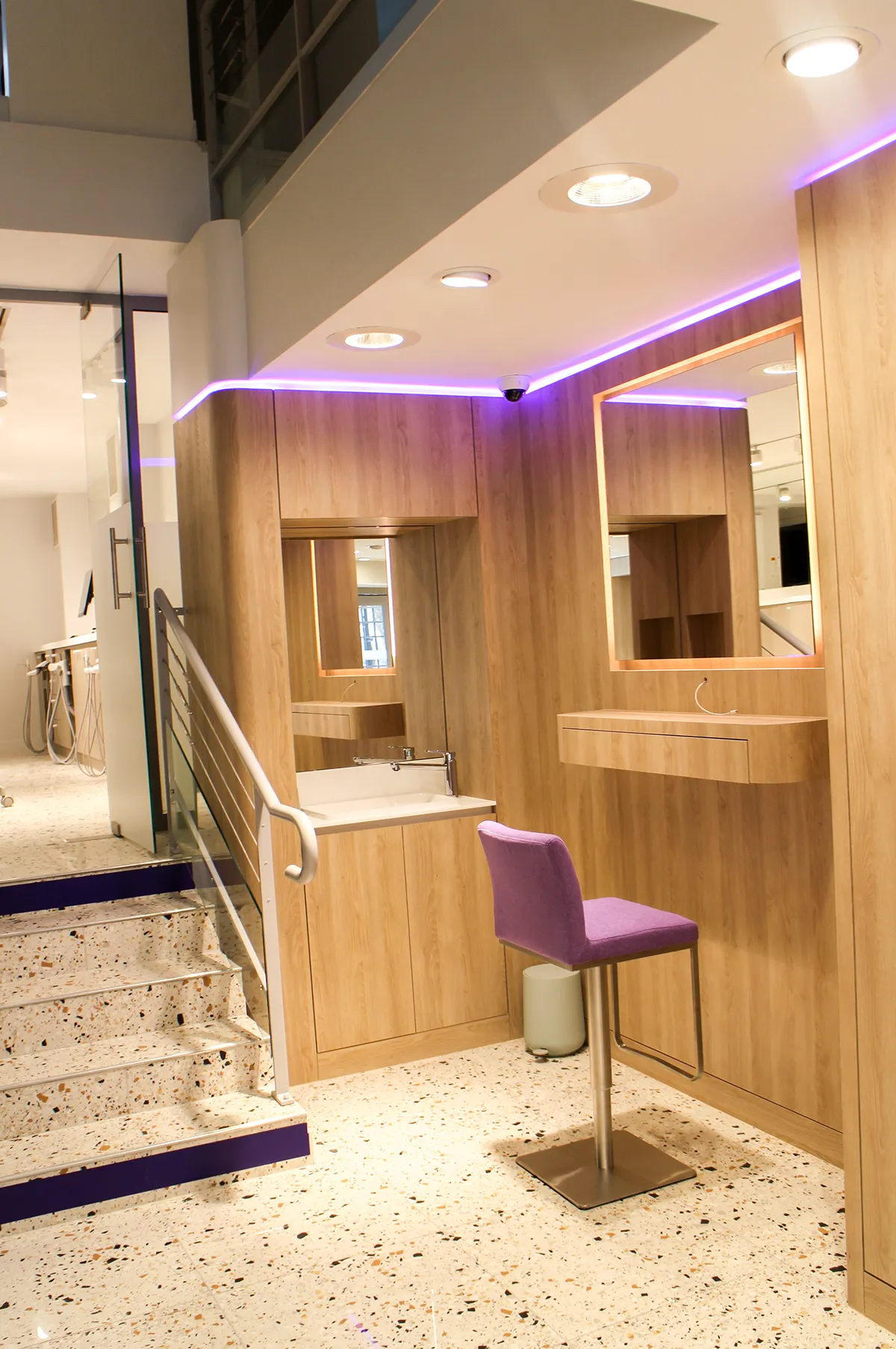 Espace de consultation dans une clinique d’orthodontie